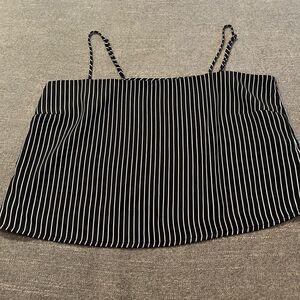 Cotton on striped strappy blouse size medium boxy shape